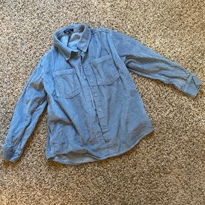 Women’s Dusty Blue Corduroy Shacket